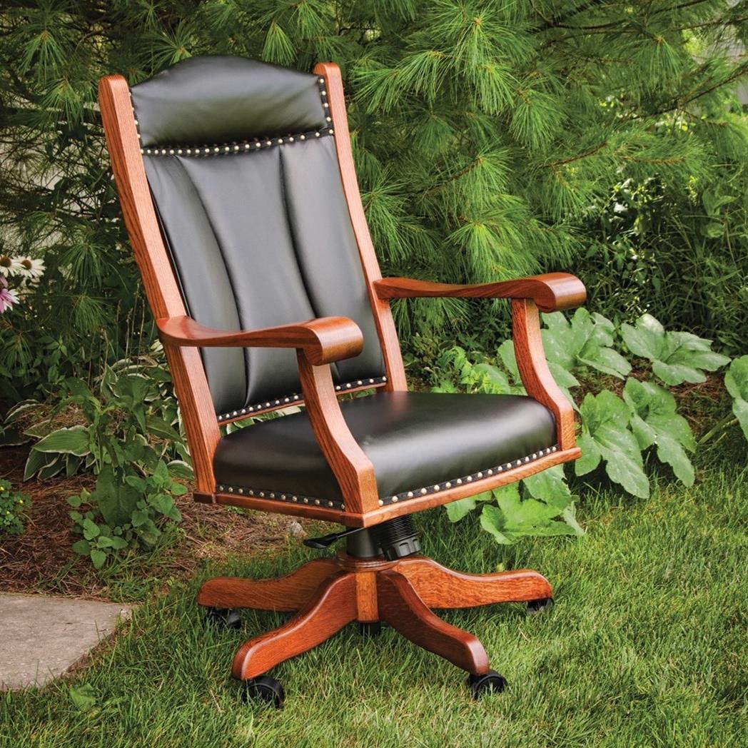 Wood frame sales office chair